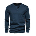 CHEMISE HENLEY HOMME À MANCHES LONGUES