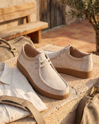Mocassins En Cuir Avec Coutures Apparentes Pour Hommes