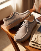 Mocassins En Cuir Avec Coutures Apparentes Pour Hommes