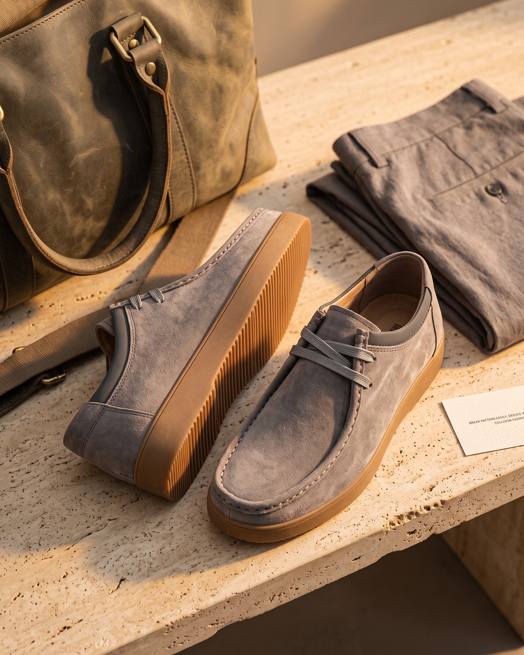 Mocassins En Cuir Avec Coutures Apparentes Pour Hommes