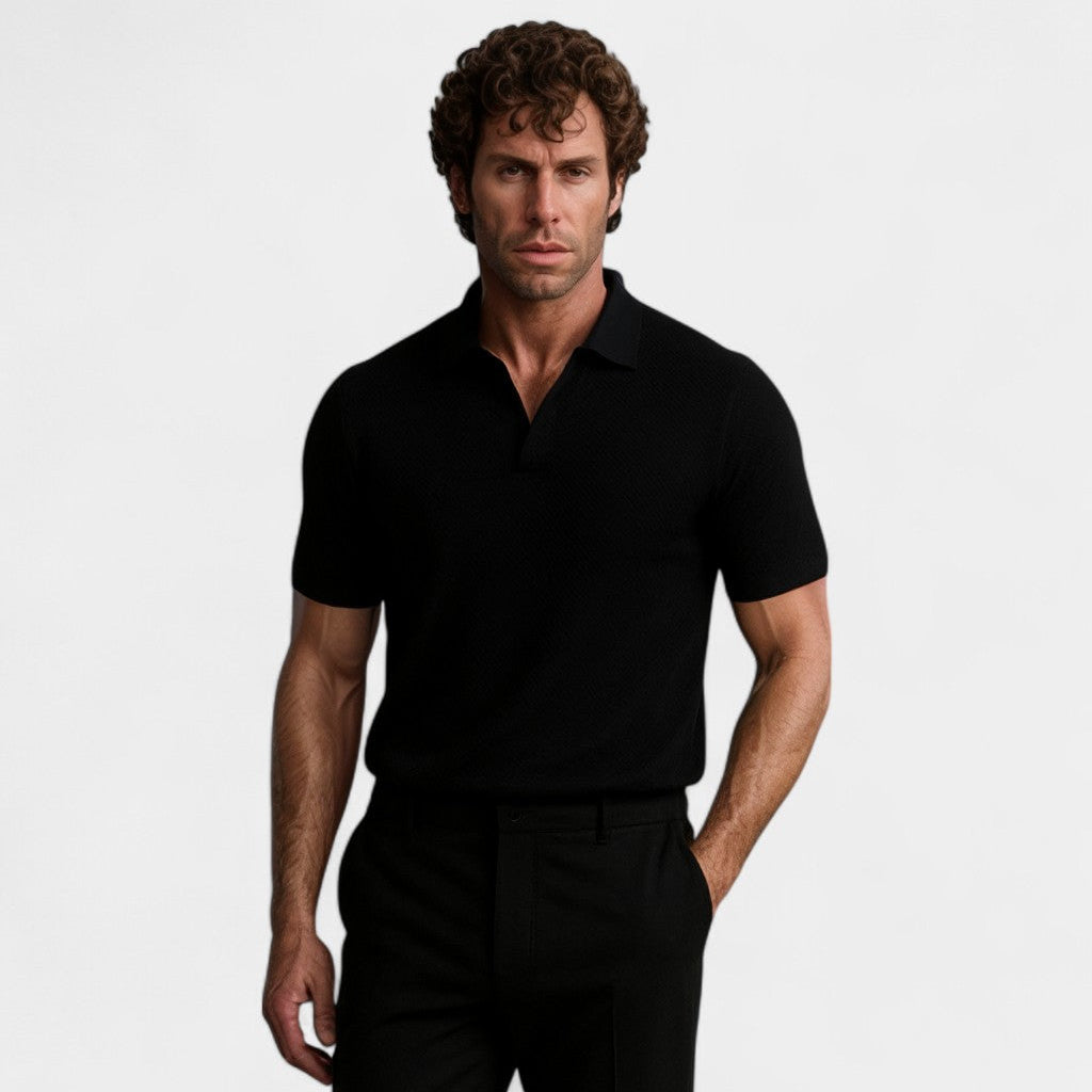 POLO HOMME COL OUVERT SANS BOUTONS