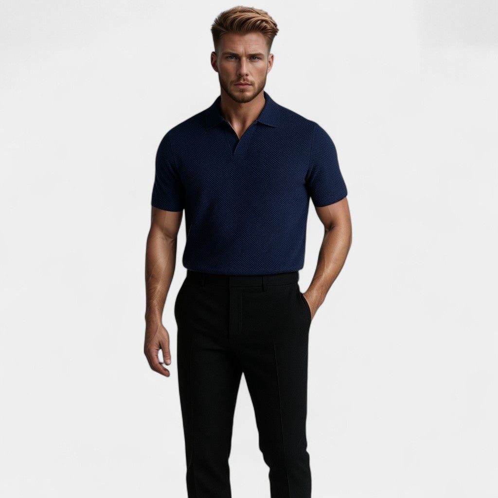 POLO HOMME COL OUVERT SANS BOUTONS