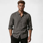 CHEMISE HOMME COL MONTANT STYLE UTILITY