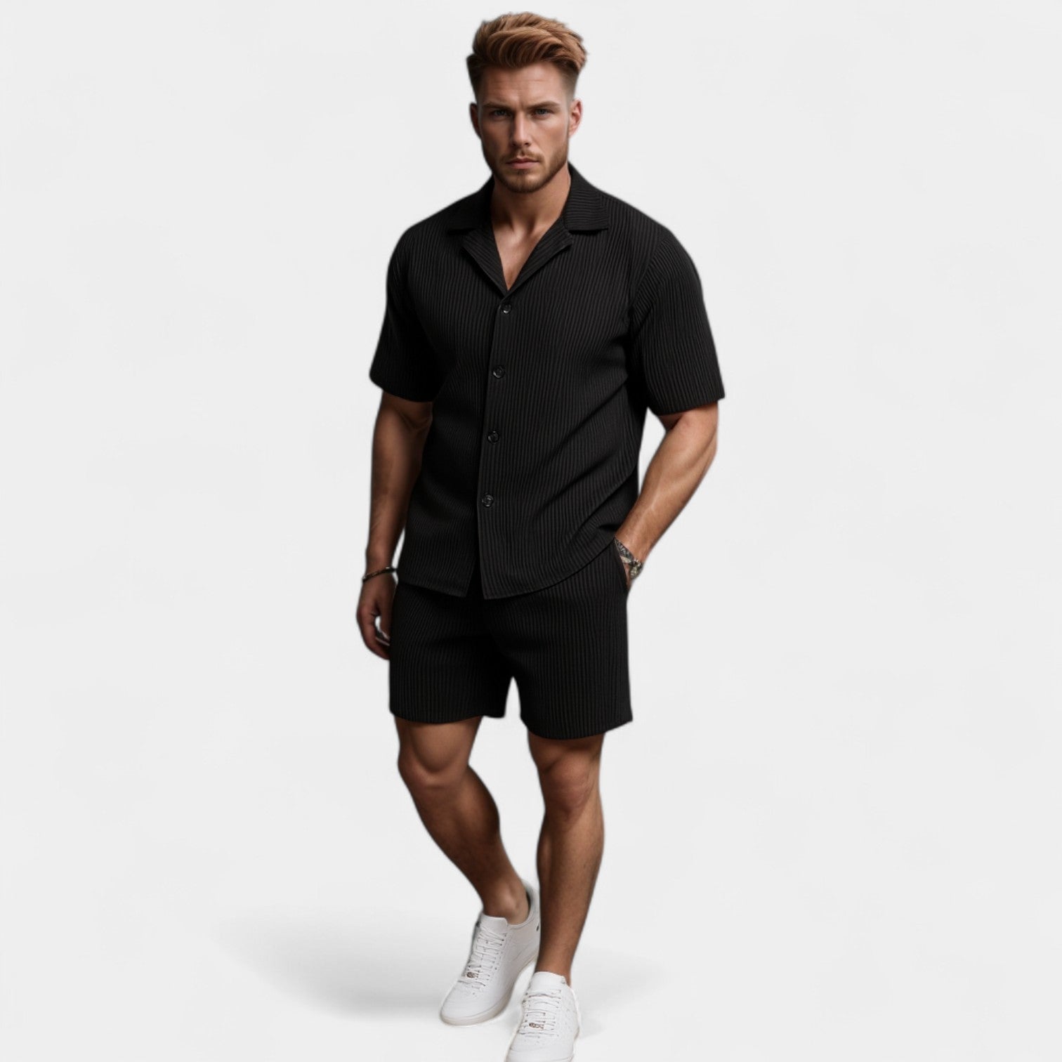 ENSEMBLE HOMME VELOURS CÔTELÉ