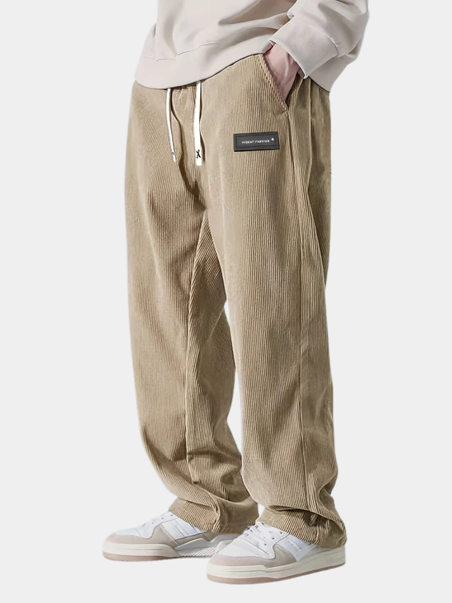 PANTALON EN VELOURS CÔTELÉ POUR HOMME