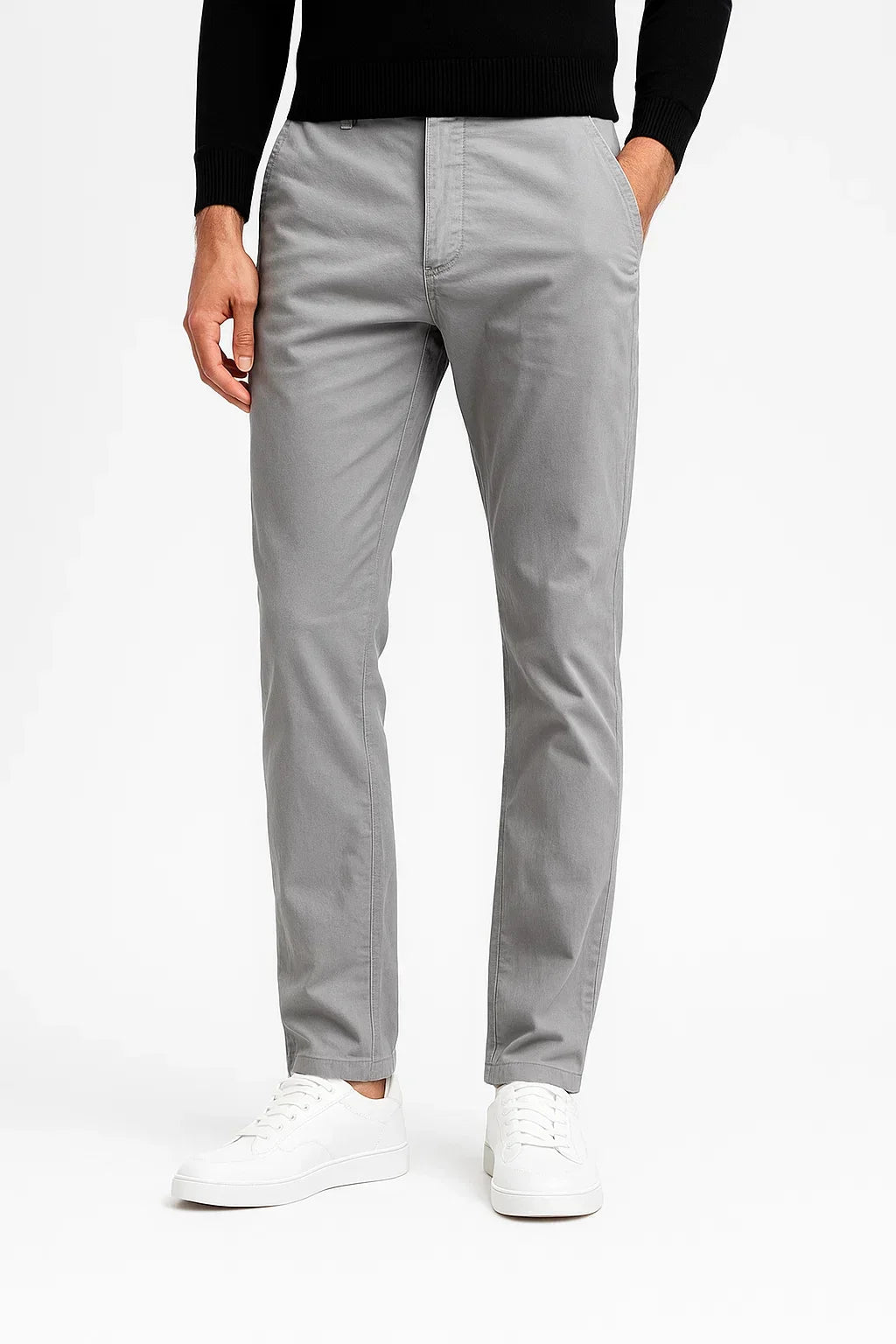 PANTALON CHINO EN COTON STRETCH POUR HOMME