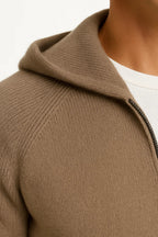 CARDIGAN À CAPUCHE EN TRICOT POUR HOMME