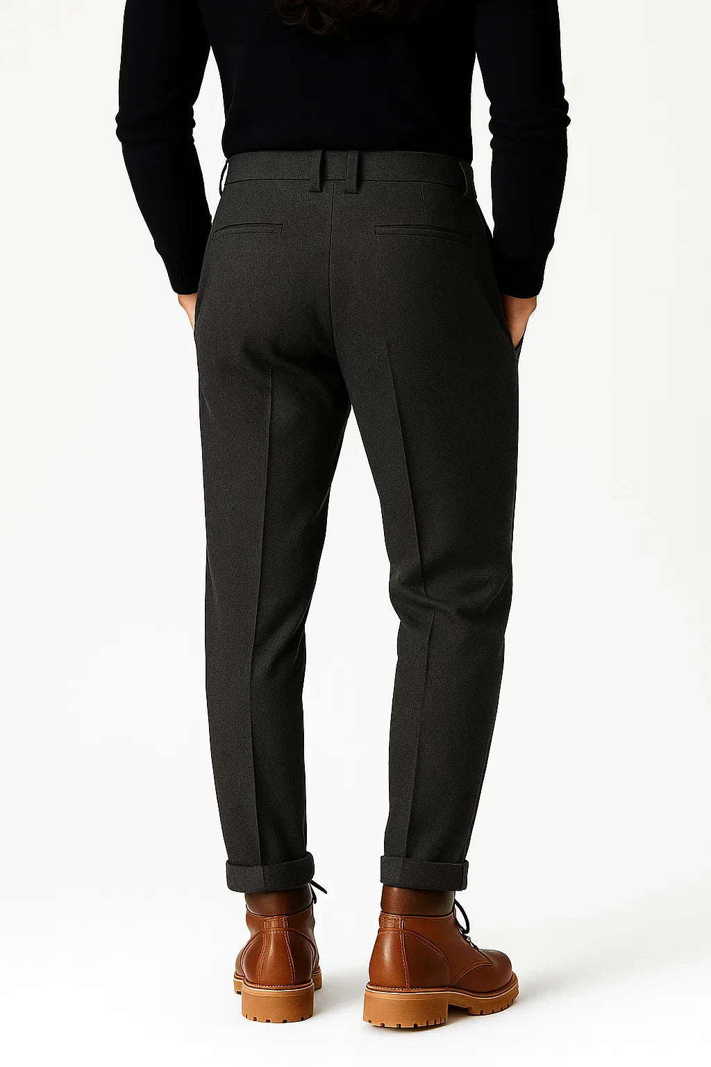 PANTALON EN MÉLANGE DE LAINE POUR HOMME