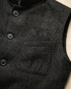 Gilet À Col Mao Avec Fermeture Boutonnée Pour Hommes