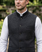 Gilet À Col Mao Avec Fermeture Boutonnée Pour Hommes