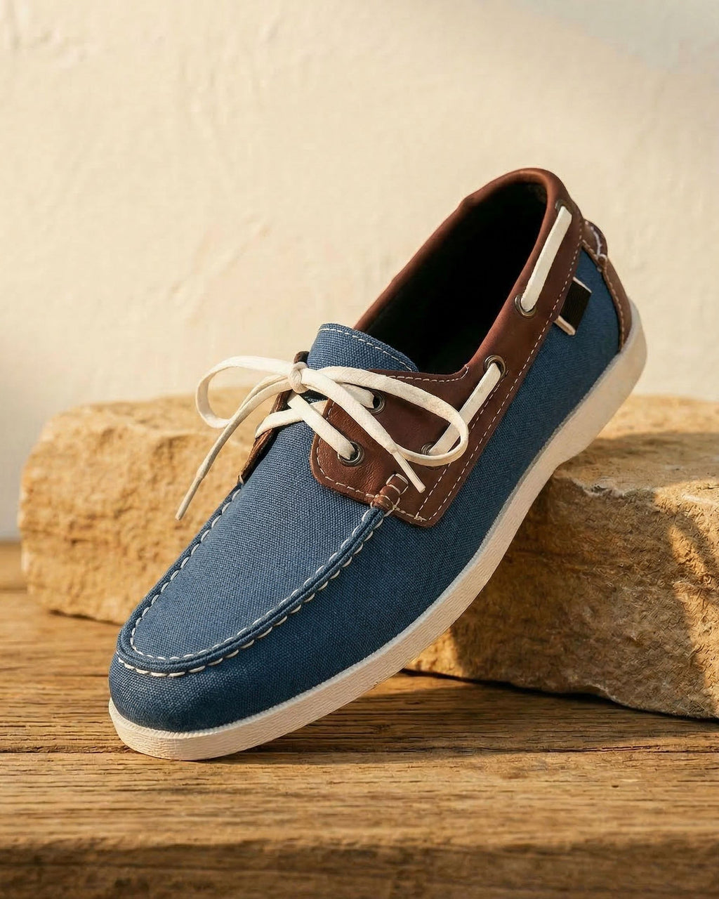 Chaussures Bateau Avec Laçage Latéral Pour Hommes