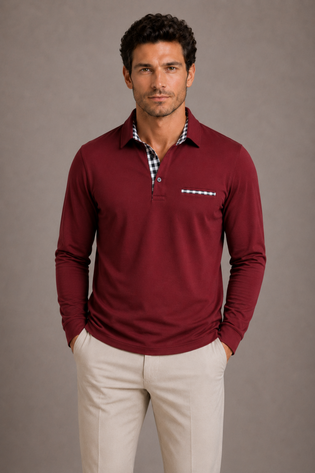 POLO MANCHES LONGUES HOMMES