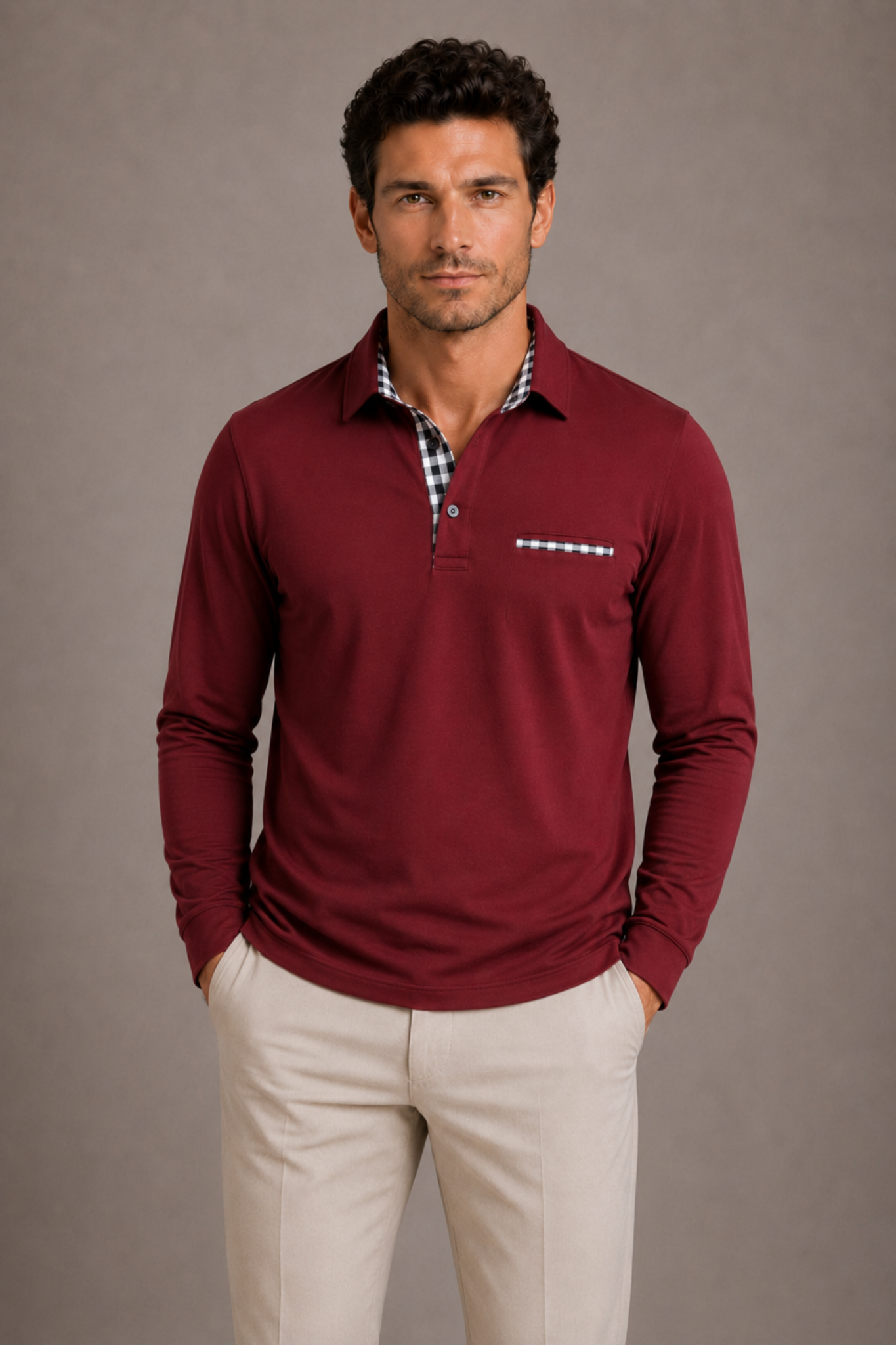 POLO MANCHES LONGUES HOMMES