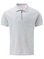 Polo Avec Col À Revers Et Fermeture Zippée Pour Hommes