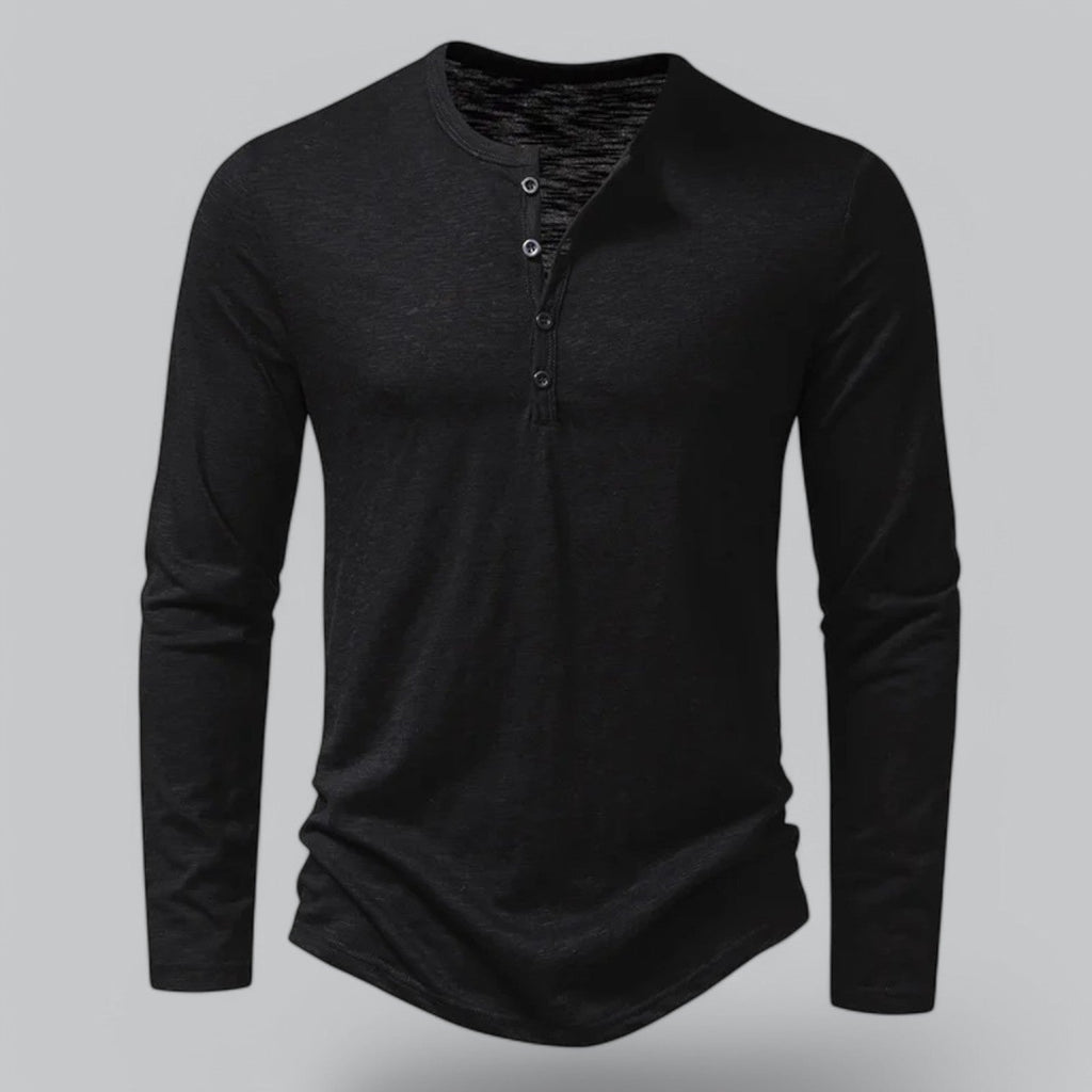 T-SHIRT HENLEY HOMMES
