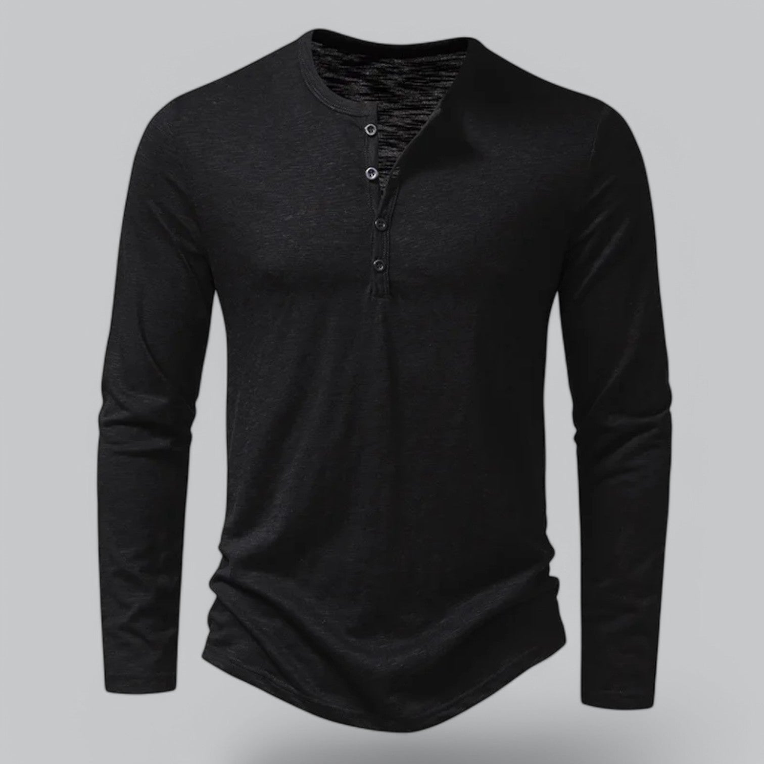 T-SHIRT HENLEY HOMMES