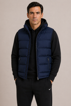 Bodywarmer matelassé hommes - Bleu