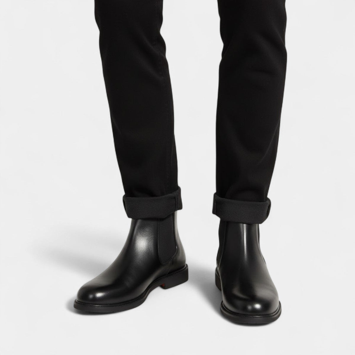 Bottes chelsea homme cuir pu - image 1