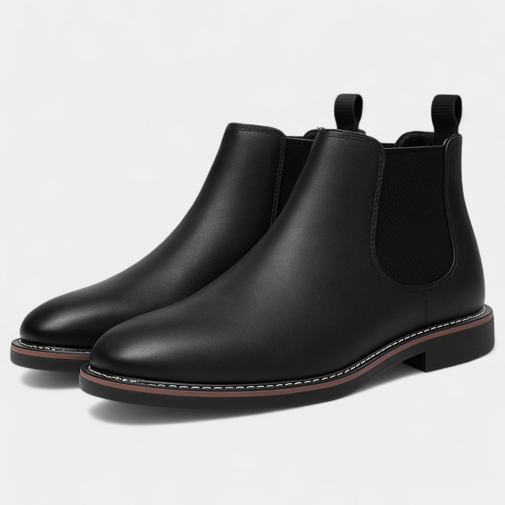 Bottines chelsea homme cuir vachette - Noir