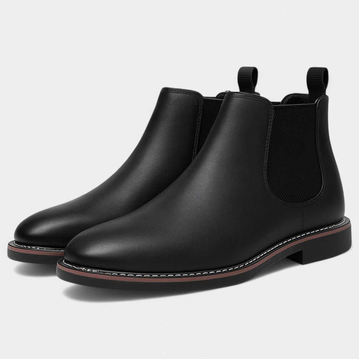 Bottines chelsea homme cuir vachette - Noir
