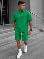 Ensemble T-Shirt Oversize Avec Short Pour Hommes