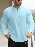 Chemise Ample Avec Col Bateau Pour Hommes