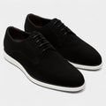 Chaussures homme en matière synthétique à lacets style business - Noir