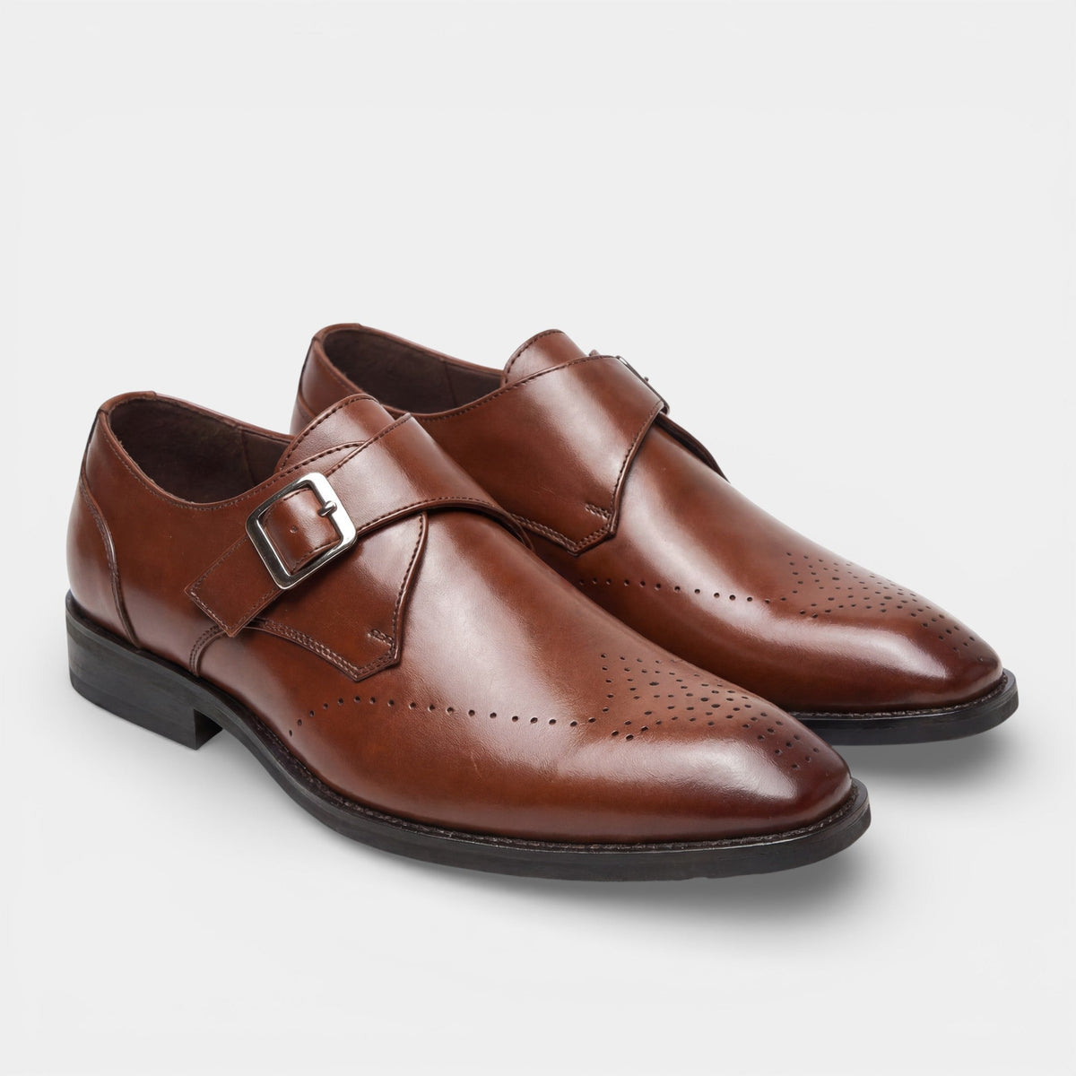 Chaussures homme cuir lisse style casual - Marron