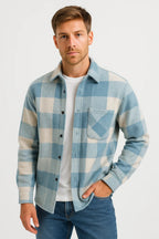 Chemise d’hiver à carreaux pour homme - Motif 5