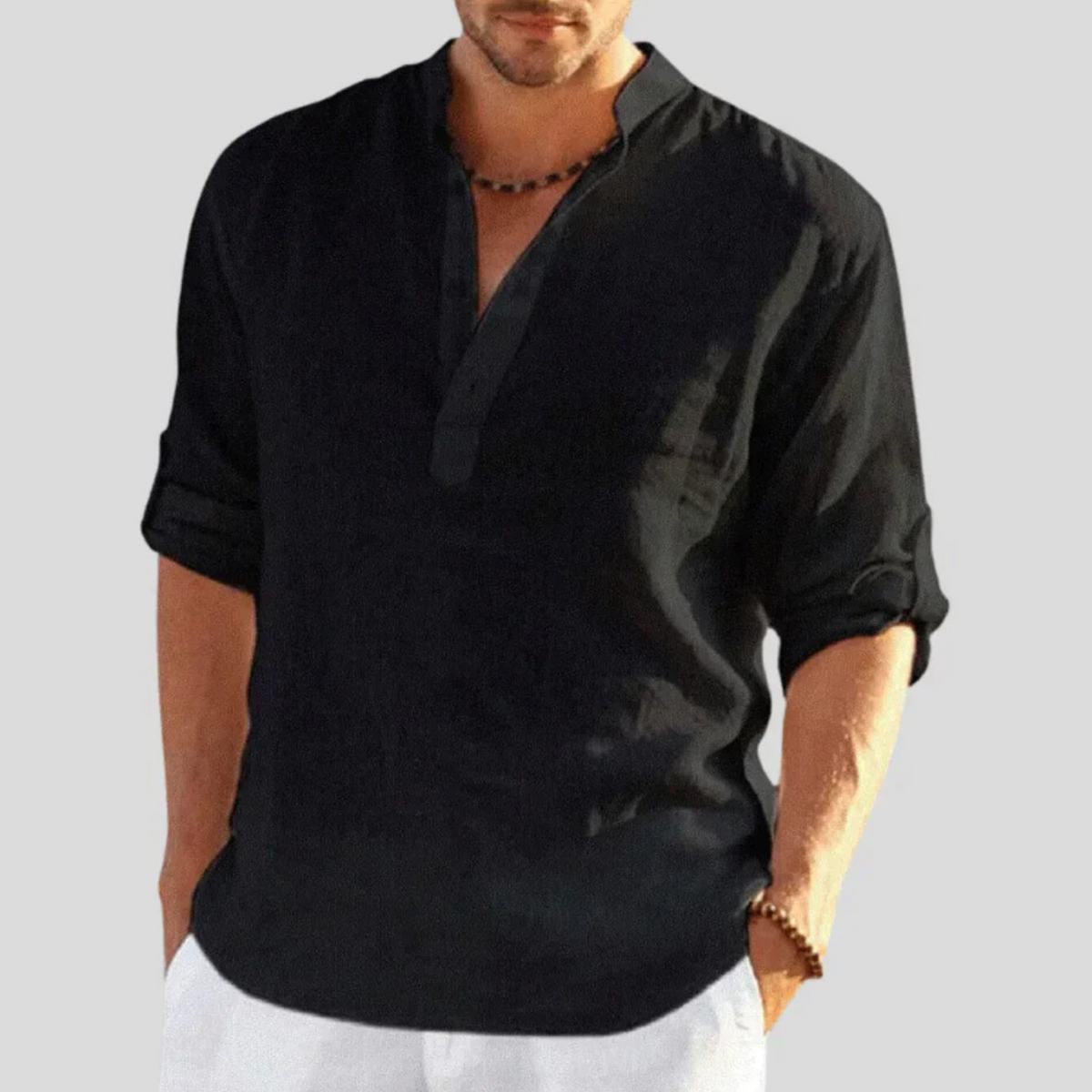 Chemise intemporelle pour homme - Noir