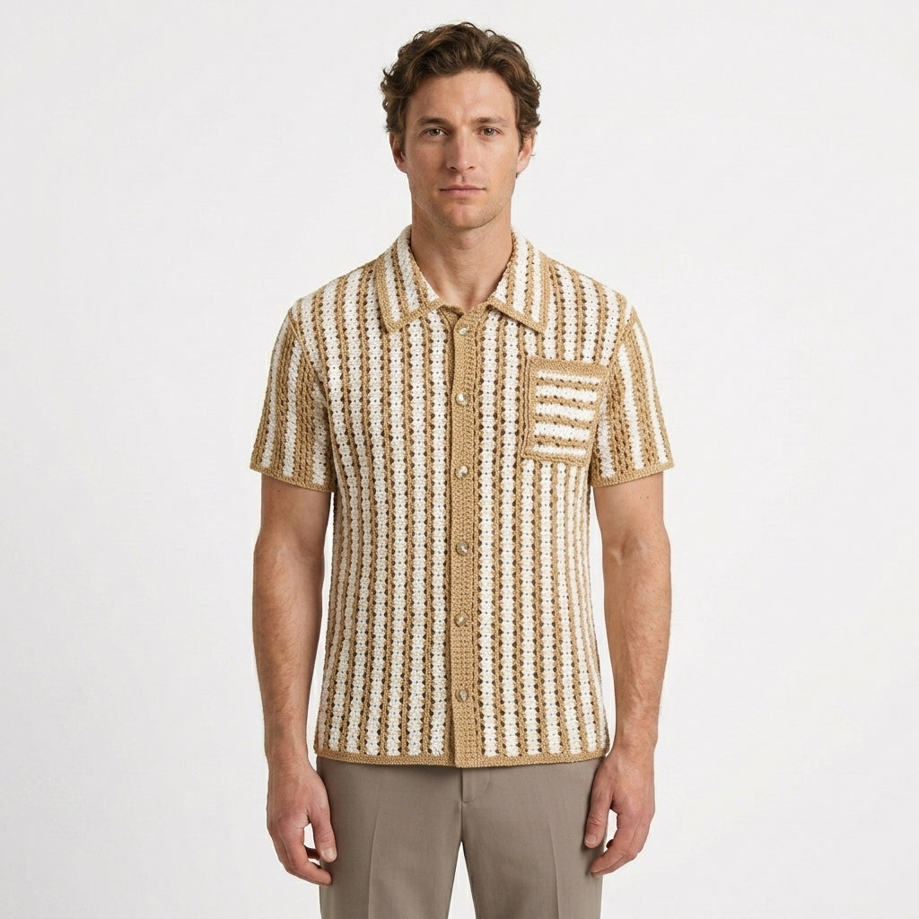 Chemise kaki à coupe ample - Kaki