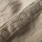Chemise lin col montant pour homme - image 4