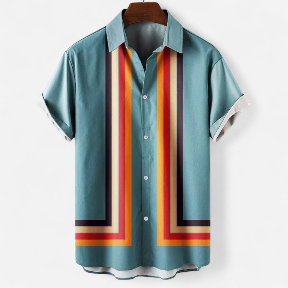 Chemise lin hommes - Ciel