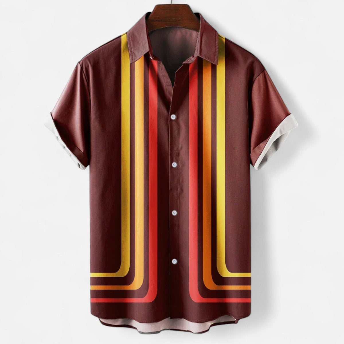 Chemise lin hommes - Rouille