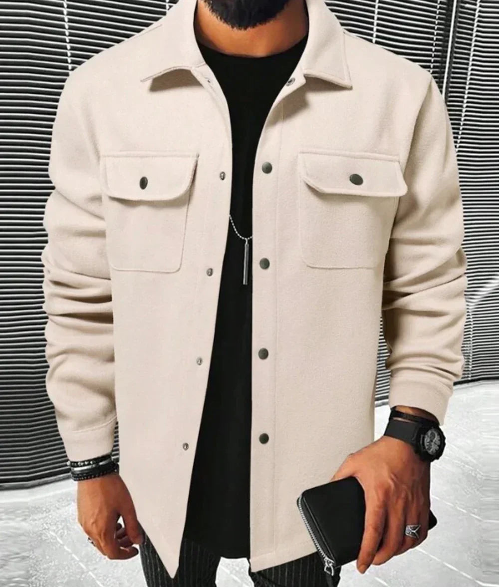 Chemise oversize jules pour homme - Beige clair