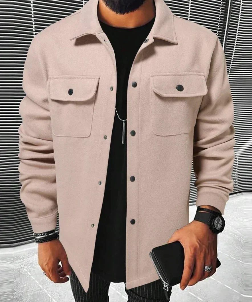 Chemise oversize jules pour homme - Beige foncé