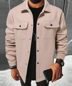 Chemise oversize jules pour homme - Beige foncé