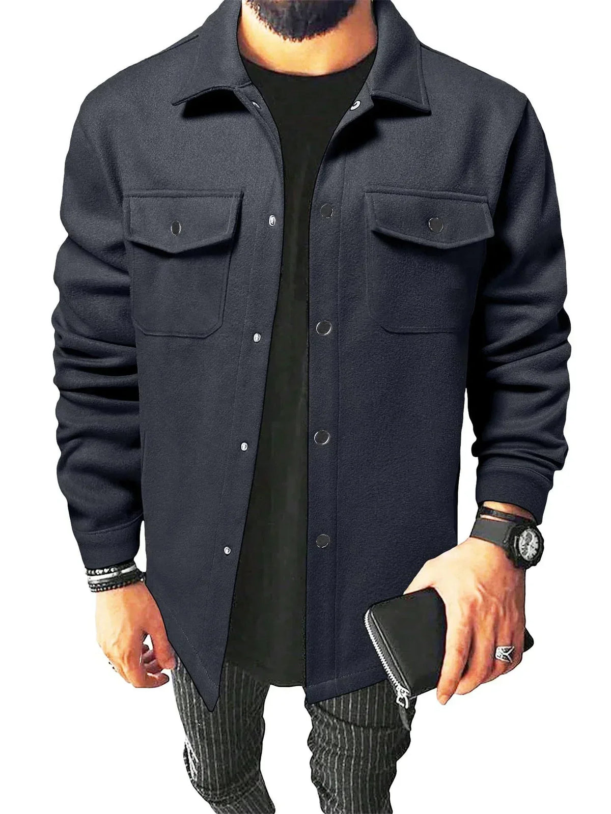 Chemise oversize jules pour homme - Bleu clair