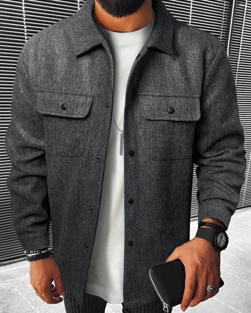 Chemise oversize jules pour homme - Gris foncé