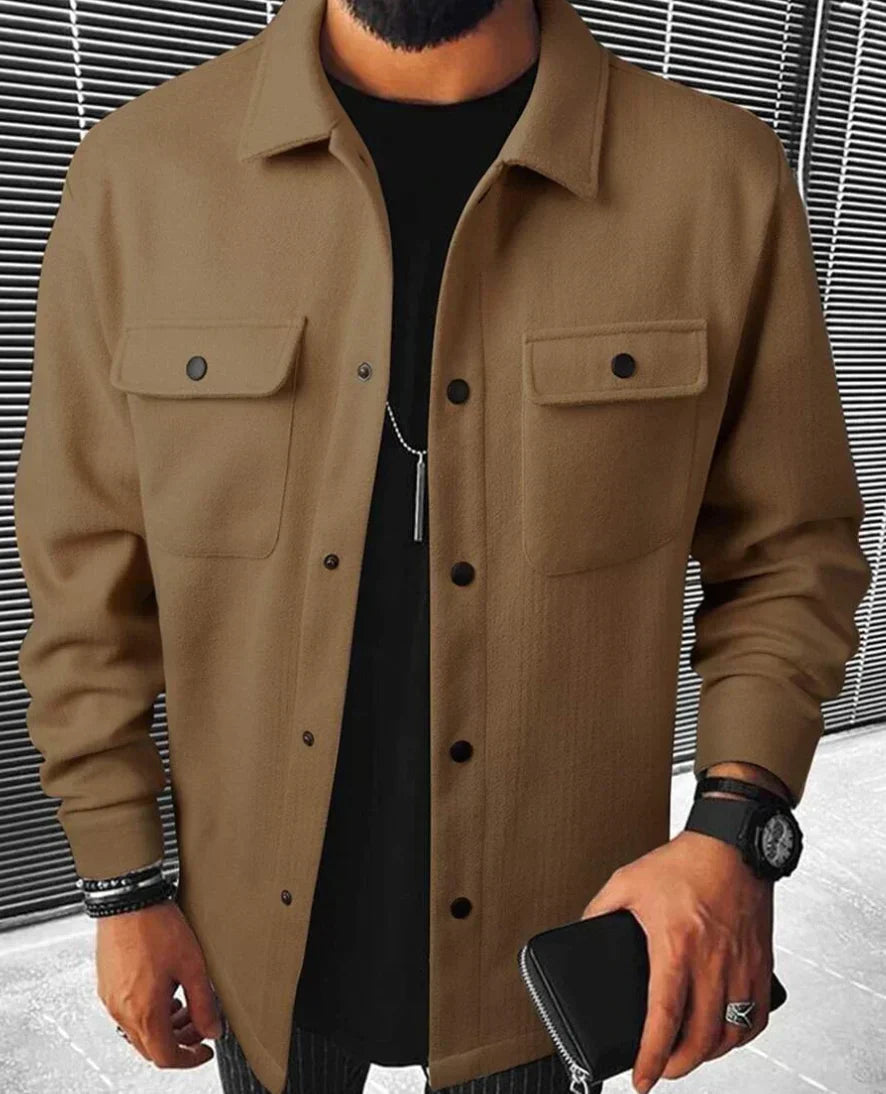 Chemise oversize jules pour homme - Marron
