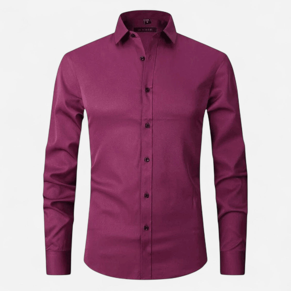 Chemise stretch hommes - Rouge foncé