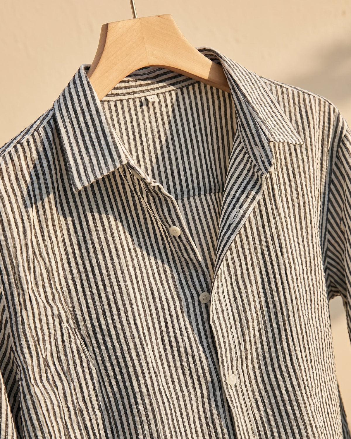 Chemise texturée avec motif vertical pour hommes - image 13
