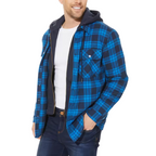 Veste Homme À Carreaux Avec Capuche