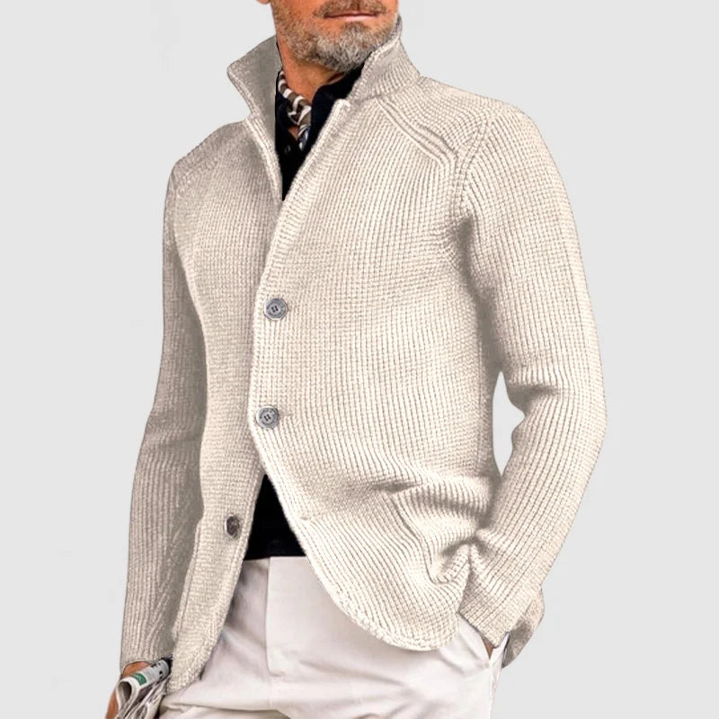 CARDIGAN HOMME MAILLE CLASSIQUE
