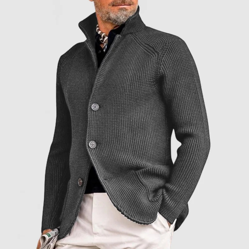 CARDIGAN HOMME MAILLE CLASSIQUE