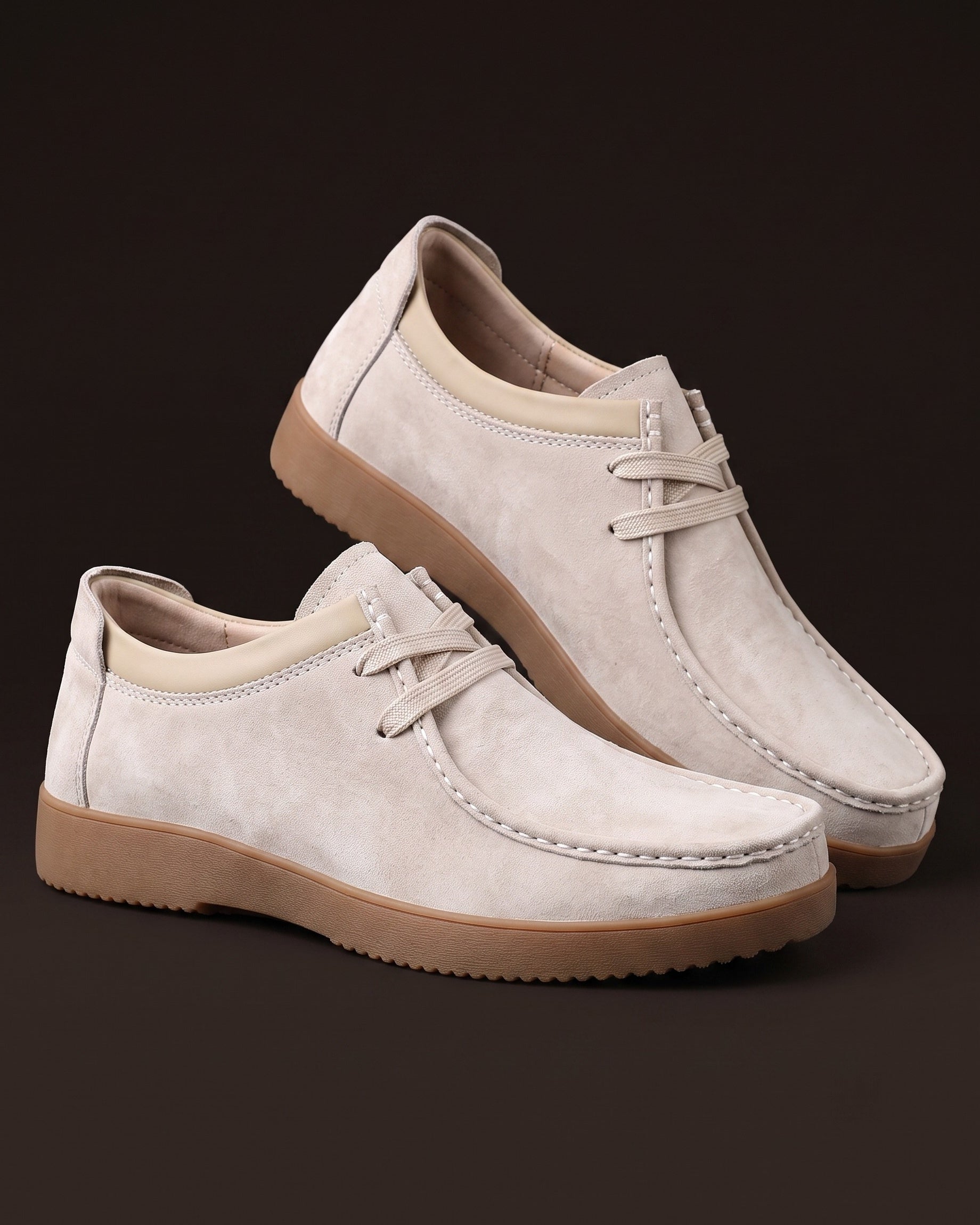 Mocassins En Cuir Avec Coutures Apparentes Pour Hommes