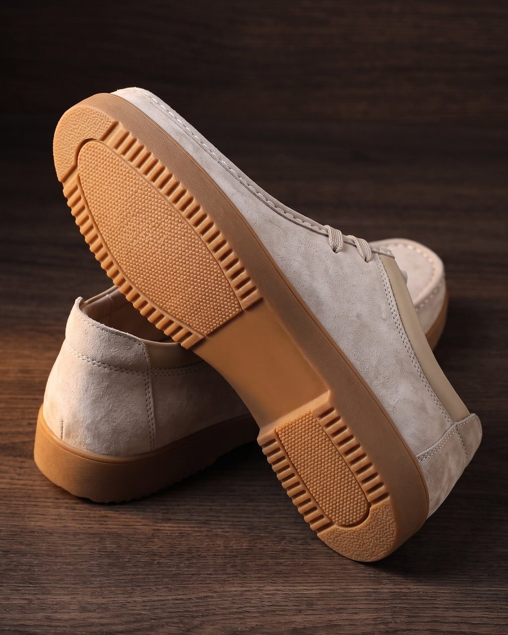 Mocassins En Cuir Avec Coutures Apparentes Pour Hommes