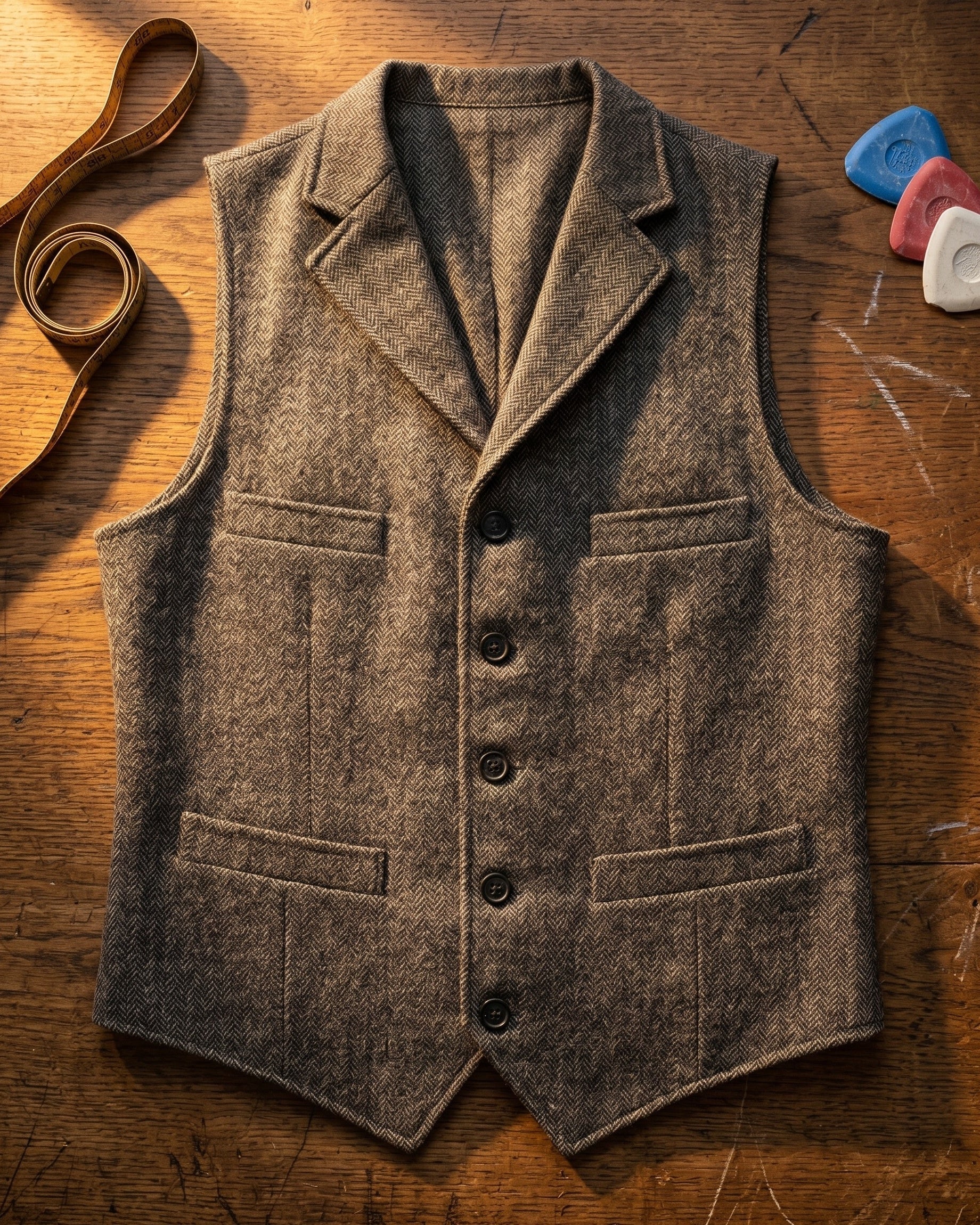 Veste À Revers Avec Quatre Poches Pour Hommes