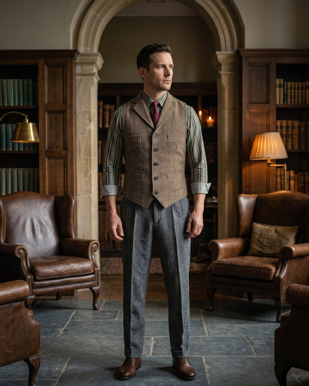 Veste À Revers Avec Quatre Poches Pour Hommes
