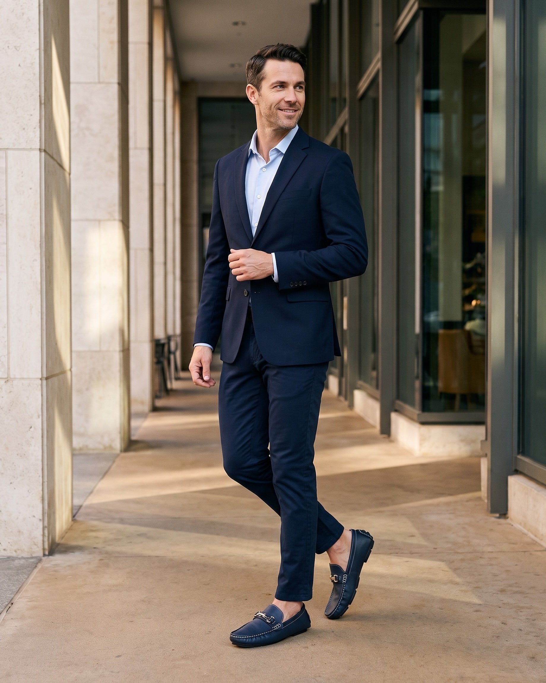 Mocassins Slip-On Texturés Pour Hommes